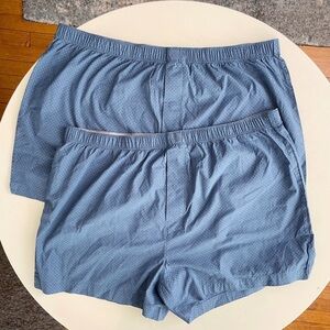 Mack Weldon 24/7 Woven Boxer 2 Pack Size XXL Blue Polka Dot NWOT